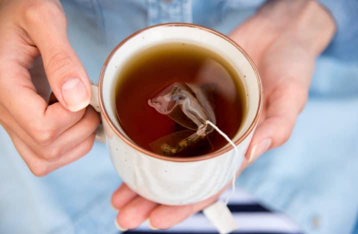 sachets de thé utilisés pour les yeux