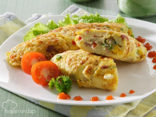 omelette aux légumes